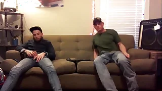 Had a couple "straight" guys stay at eradicate affect place&comma; got them to jerk off&period; I filmed without them knowing