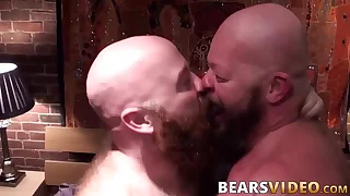 Chubby stand firm by Gruff Hunter bareback banging inhibition rimming